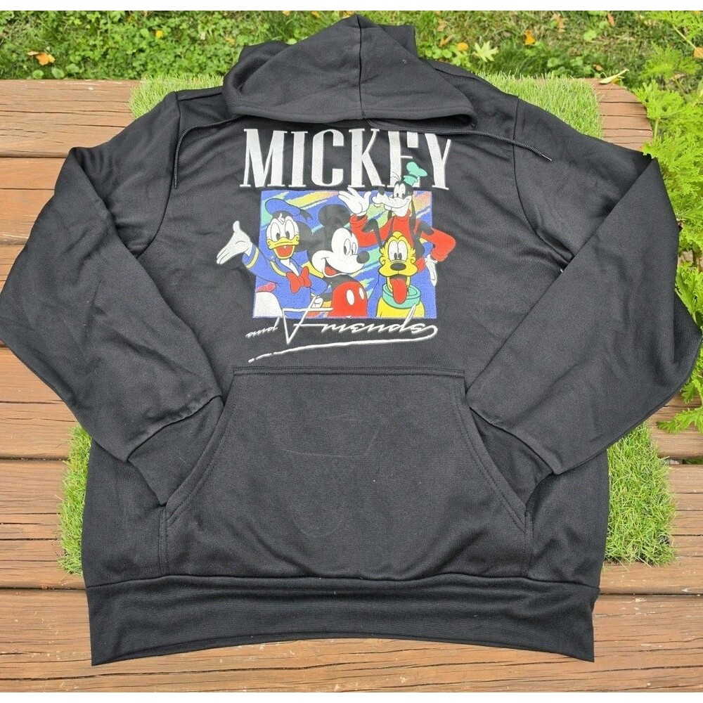 Authentic Disney Mickey Mouse & Friends Hooded Sweatshirt Unisex Size L NWOT